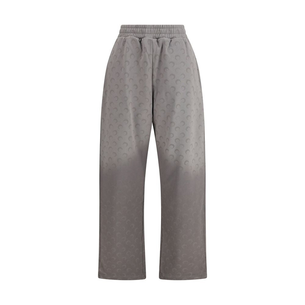 Gray Cotton Casual Pants