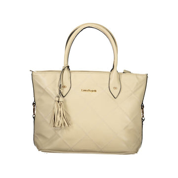 Beige PVC Women Handbag