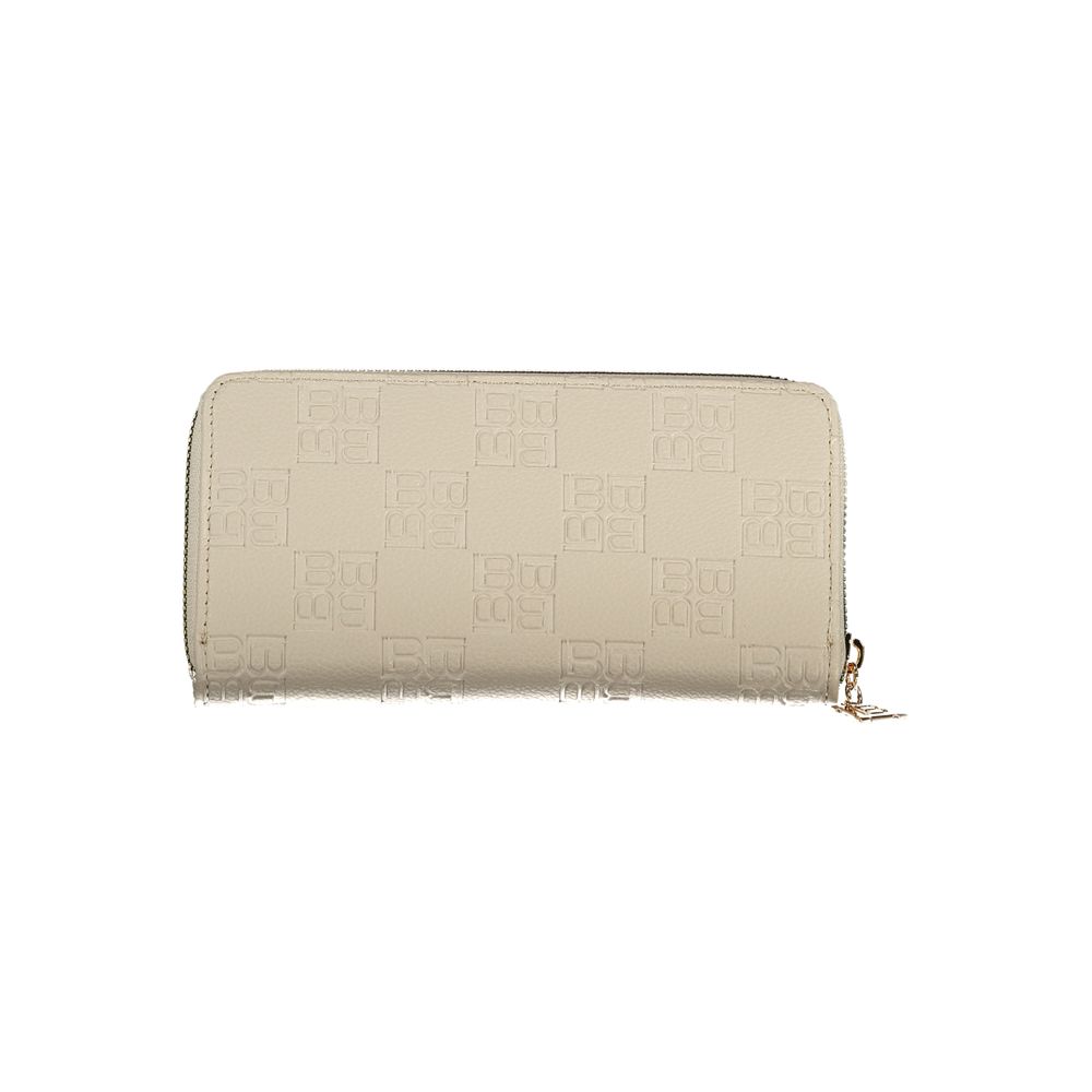 Beige Polyethylene Women Wallet