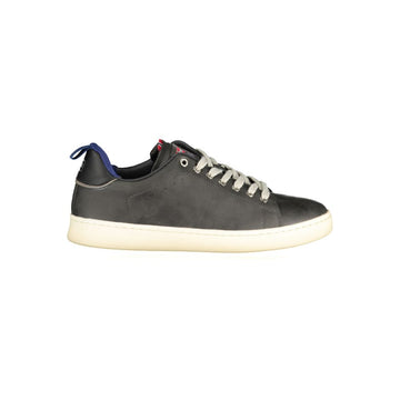 Black Polyester Men Sneaker