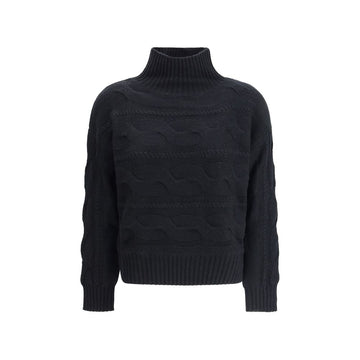 Black Wool Sweatshirt
