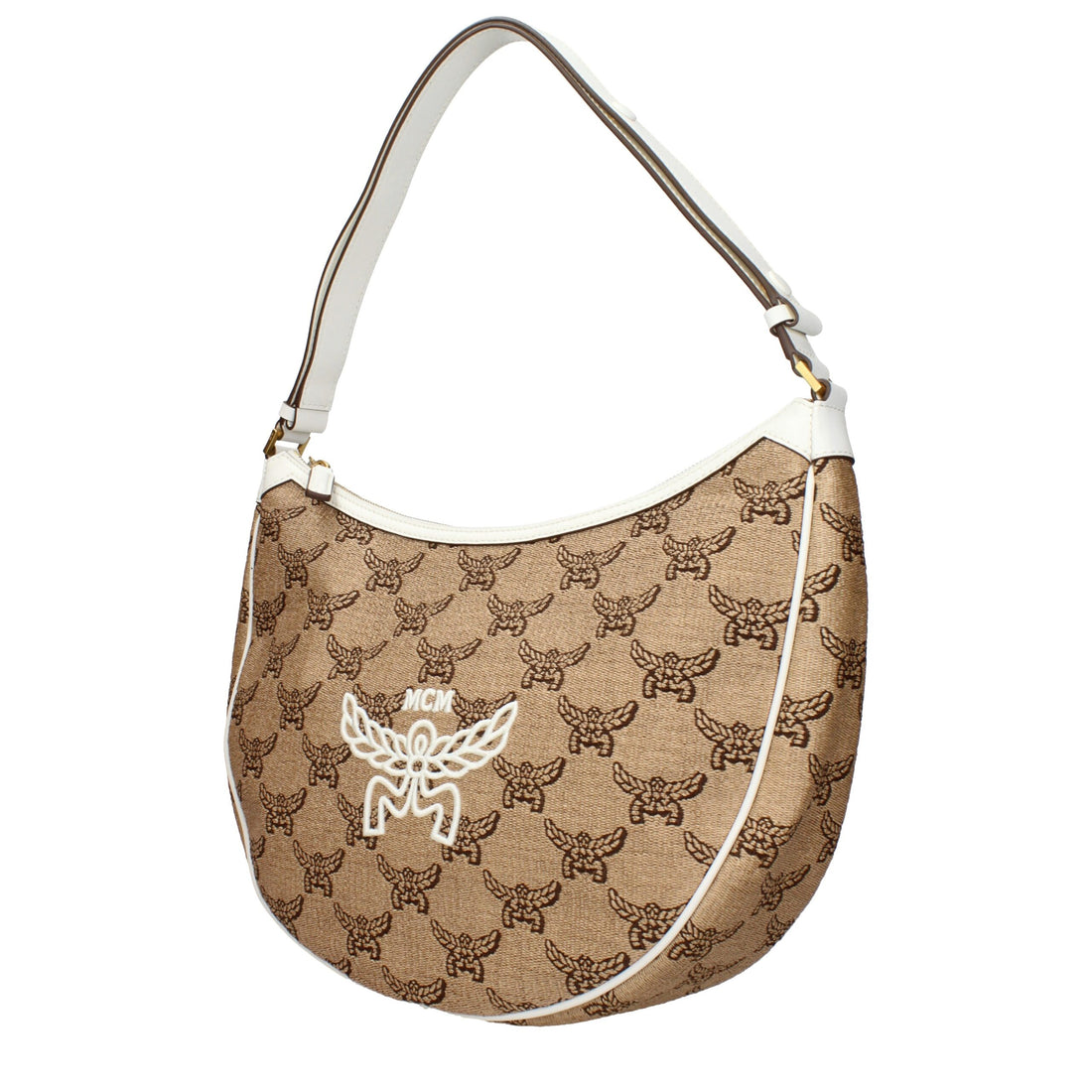 Beige Raffia Shoulder Bag