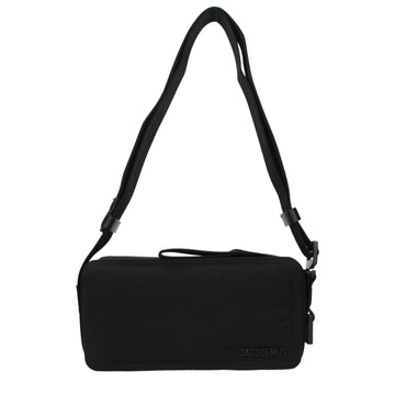 Black Fabric Crossbody Bag