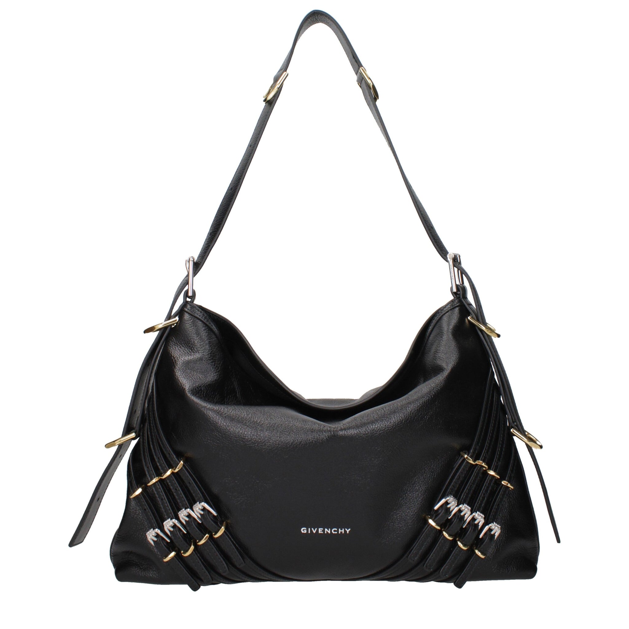 Black Leather Shoulder Bag
