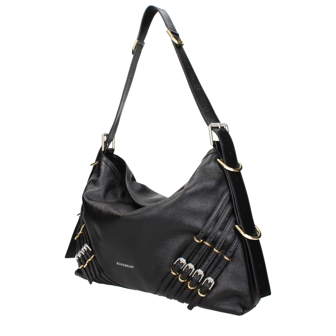Black Leather Shoulder Bag