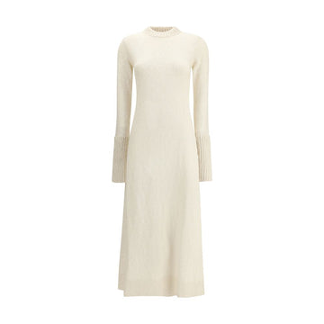 White Cashmere Casual Dress