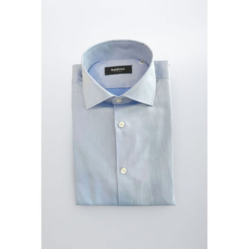 Light Blue Cotton Men Shirt