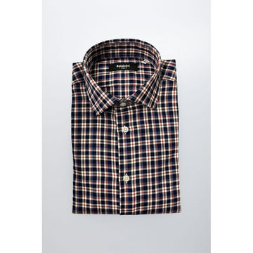 Multicolor Cotton Men Shirt