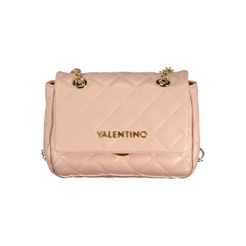 Pink Polyethylene Women Handbag
