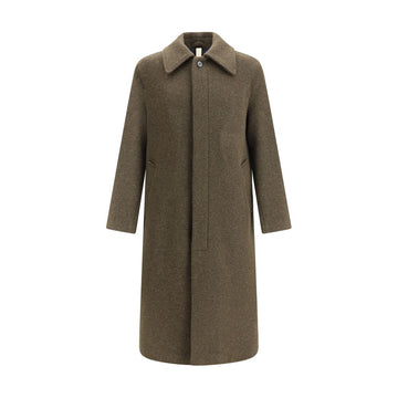Green Fleece Wool Coat