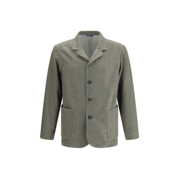 Green Fleece Wool Coat