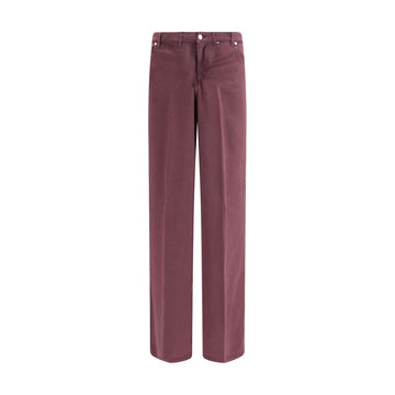 Purple Tencel Relaxed Fit Jeans