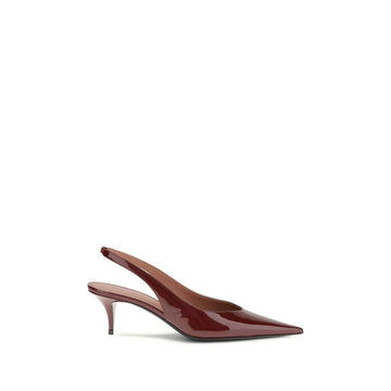 Bordeaux Calf Leather Bos Taurus Mid Heel Pumps