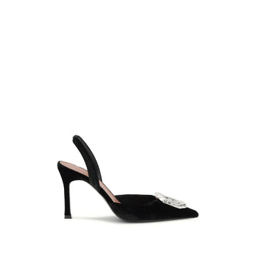 Black Calf Leather Bos Taurus High Heel Pumps