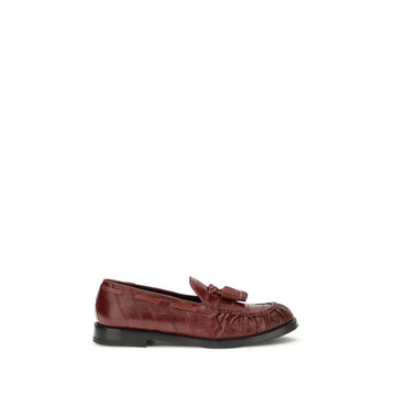 Bordeaux Rubber Slip-On Loafers
