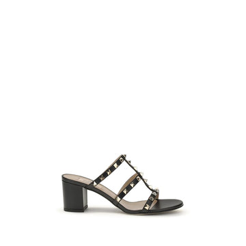 Black Calf Leather Bos Taurus Platform Sandals