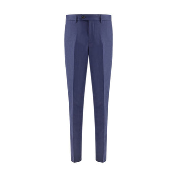 Blue Fleece Wool Pants