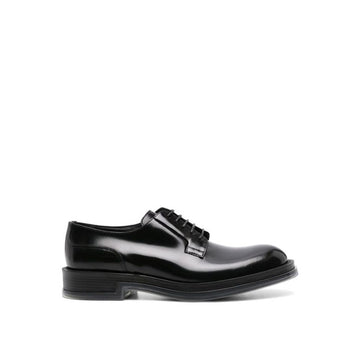 Black Calfskin Oxfords And Derbies