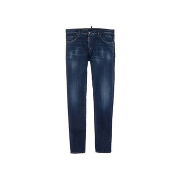 Blue Cotton Slim Fit Jeans