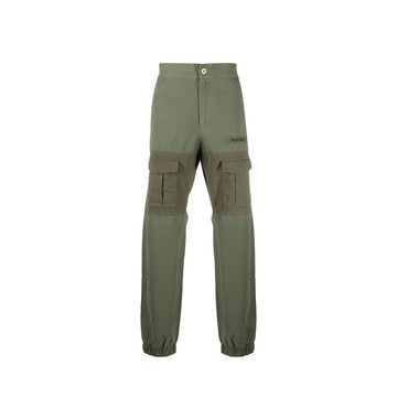 Green Cotton Cargo Pants