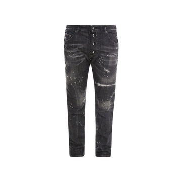 Black Cotton Jeans Denim