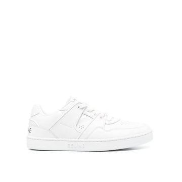 White Calfskin Low Top Sneakers