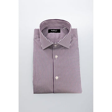 Purple Cotton Men Shirt