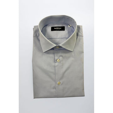 Light Blue Cotton Men Shirt
