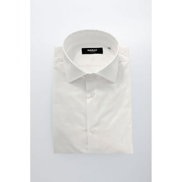 White Cotton Men Shirt