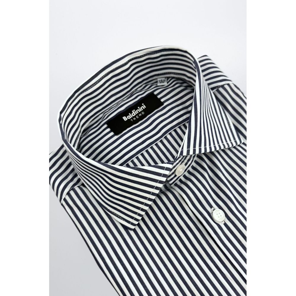 Blue Cotton Men Shirt