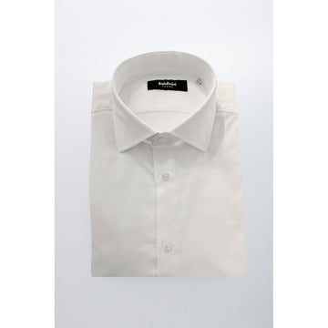 White Cotton Men's Shirt