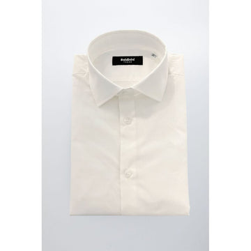 White Cotton Men Shirt