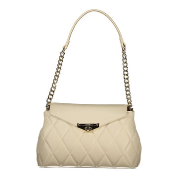 Beige Polyethylene Handbag
