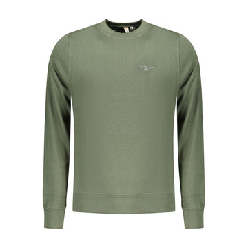 Green Cotton Men Sweater