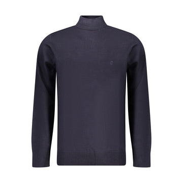 Blue Nylon Men Sweater