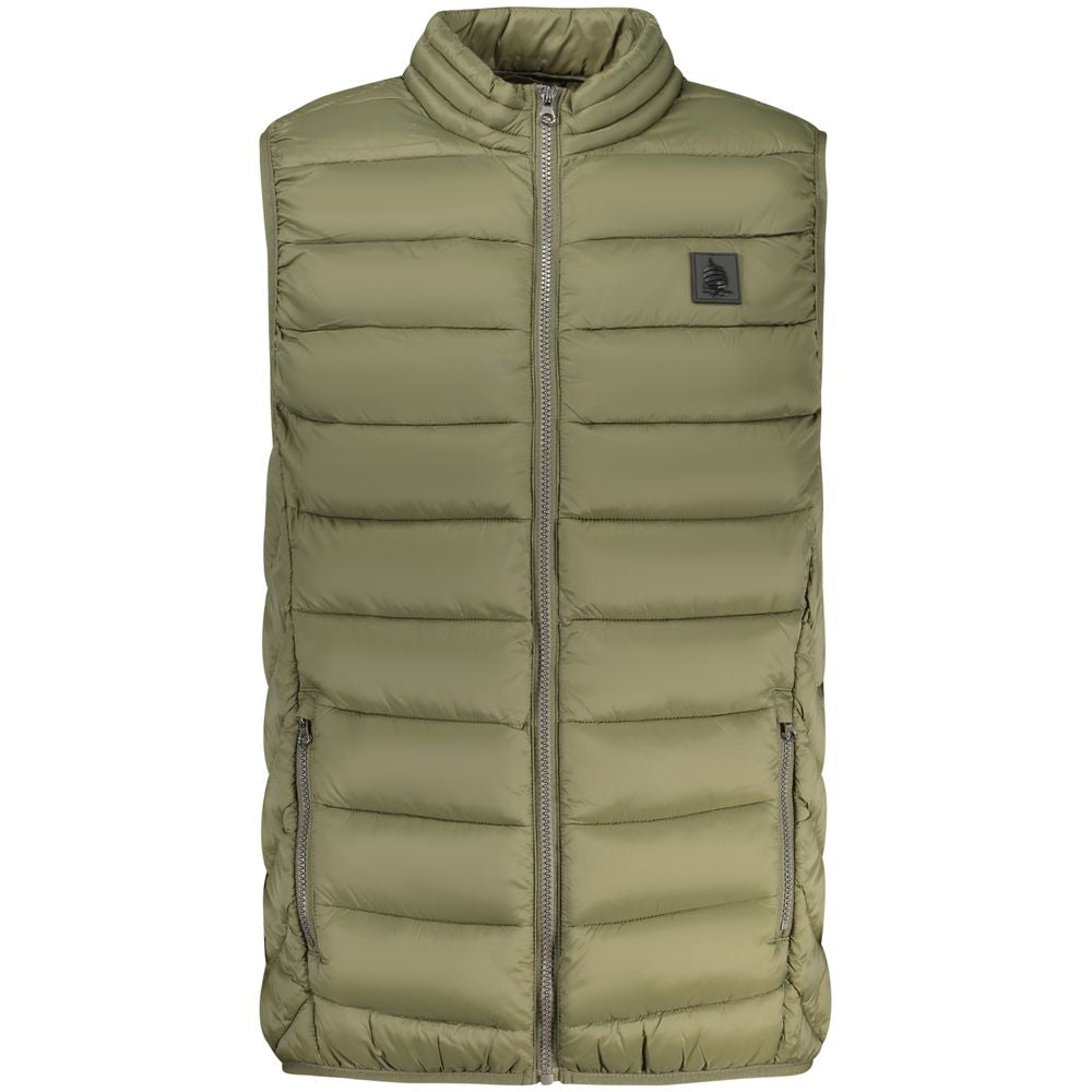 Green Polyamide Men Jacket