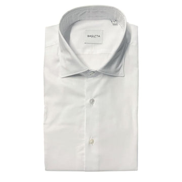 White Cotton Men Shirt