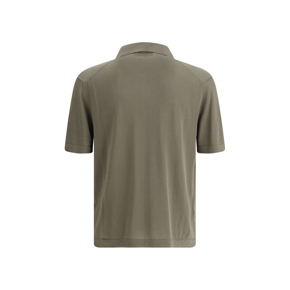 Green Cotton Polo Shirt