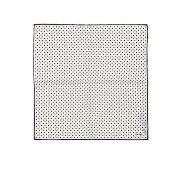 Black And White Silk Clutch Bag