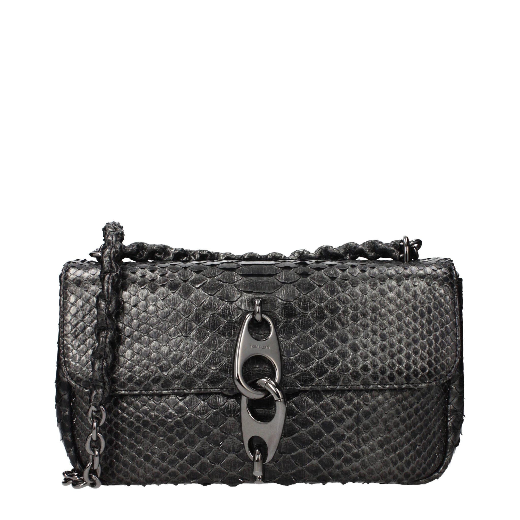 Gray Skin Shoulder Bag