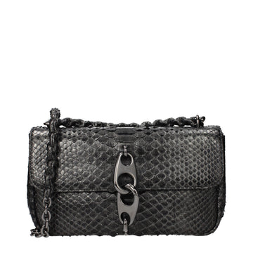 Gray Skin Shoulder Bag