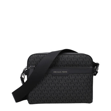 Black Fabric Crossbody Bag