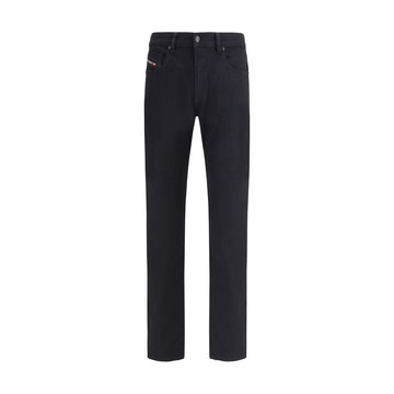 Black Cotton Slim Fit Jeans