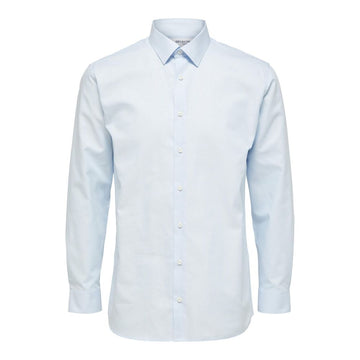 Blue Cotton Dress Shirt