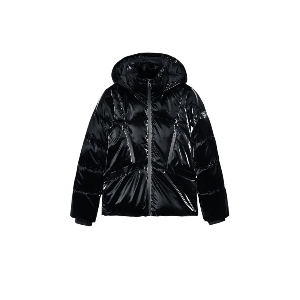Black Polyester Coat