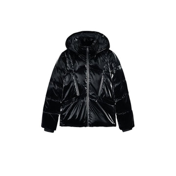 Black Polyester Coat