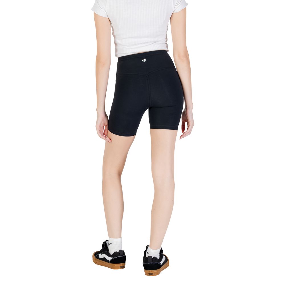 Black Cotton Bermuda Shorts