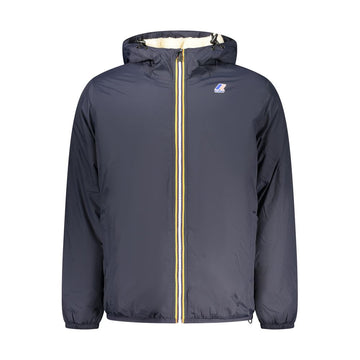 Blue Polyamide Men Jacket