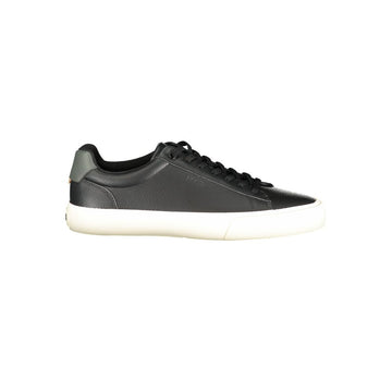 Black Polyester Men Sneaker