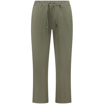 Green Cotton Men Trouser